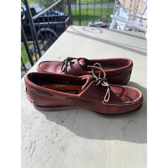 Timberland Brown Classic 2 Eye Boat Shoes Mn’s Sz 9M main image 4